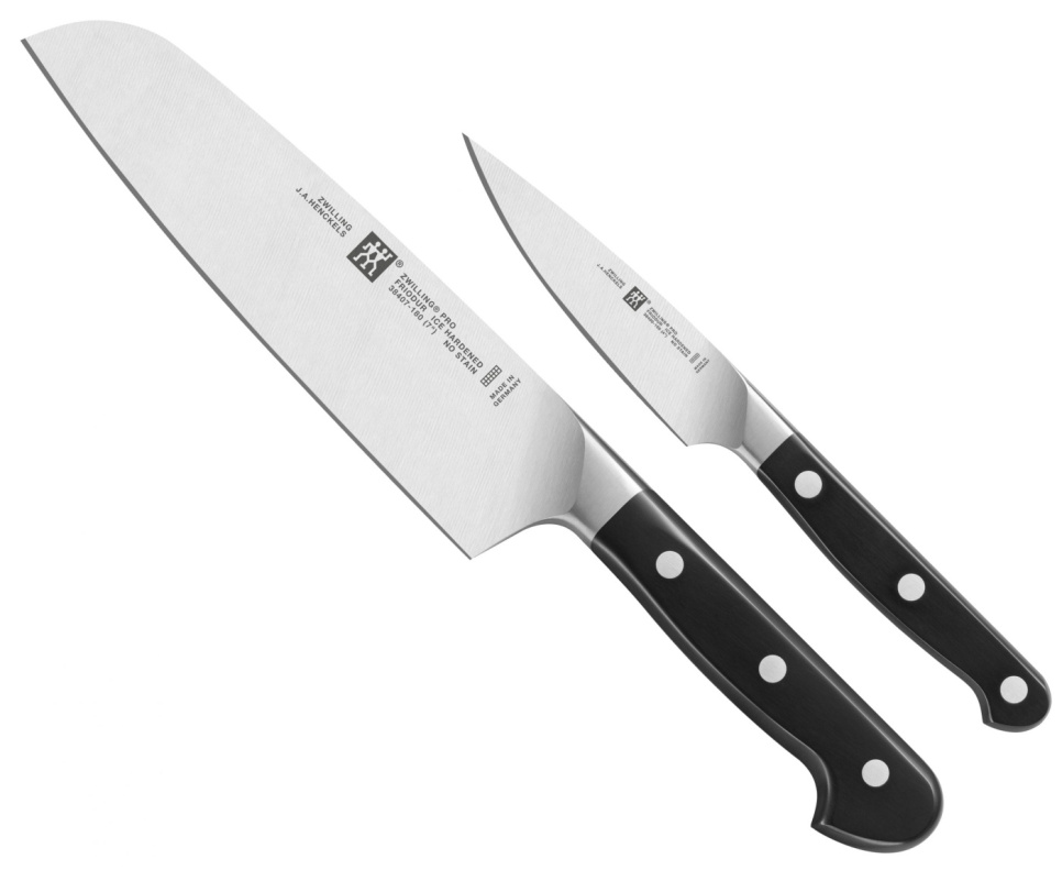 Knivsett Santoku kniv + skjærekniv - Zwilling Pro i gruppen Matlaging / Kjøkkenkniver / Knivsett hos The Kitchen Lab (1418-14095)