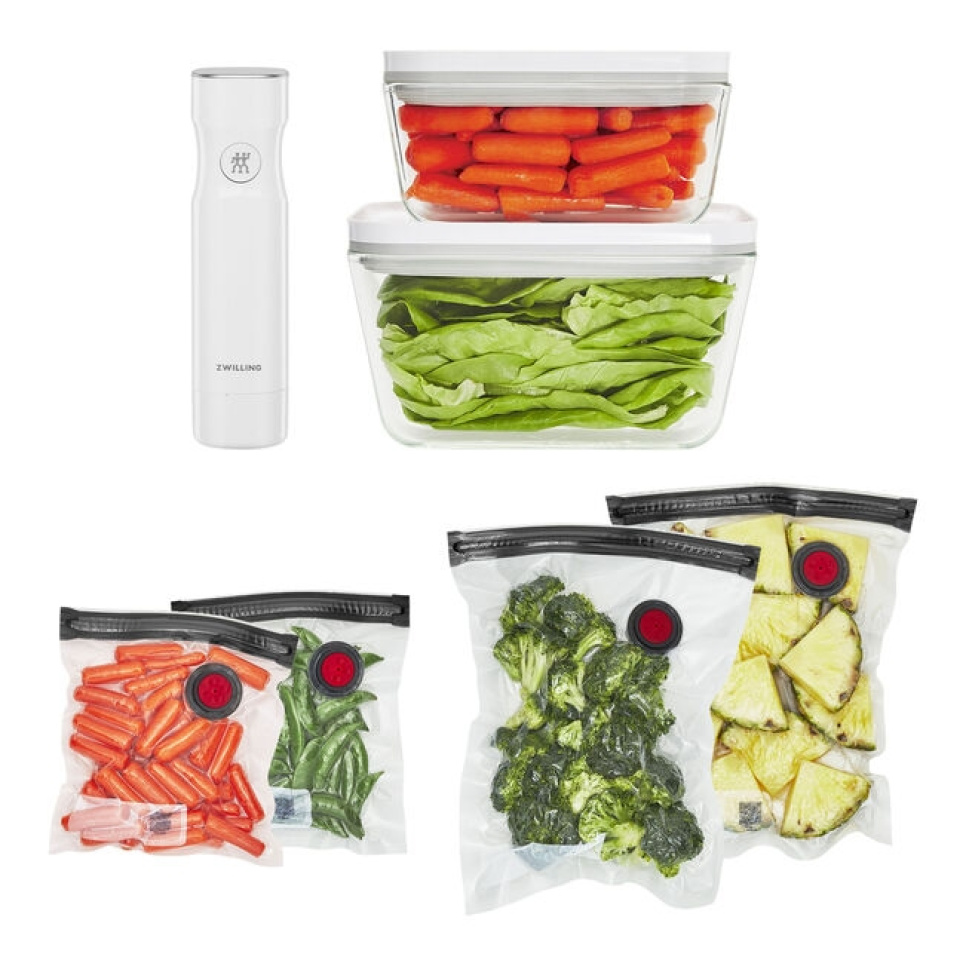 Komplett Startsett Fresh & Save - Zwilling i gruppen Matlaging / Sous vide / Zip-poser og vakuumposer hos The Kitchen Lab (1418-27404)