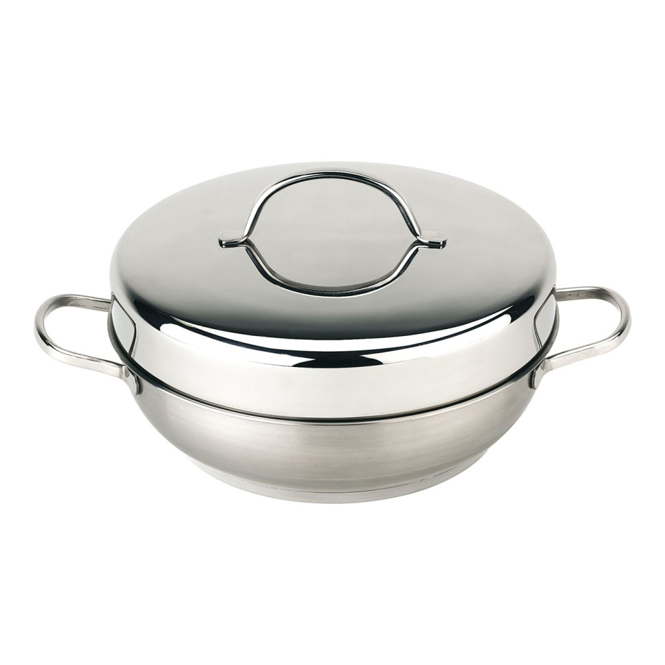 Røykstuing med lokk 28 cm, spesialiteter - Demeyere i gruppen Matlaging / Panner og Gryter / Gryter hos The Kitchen Lab (1418-27429)
