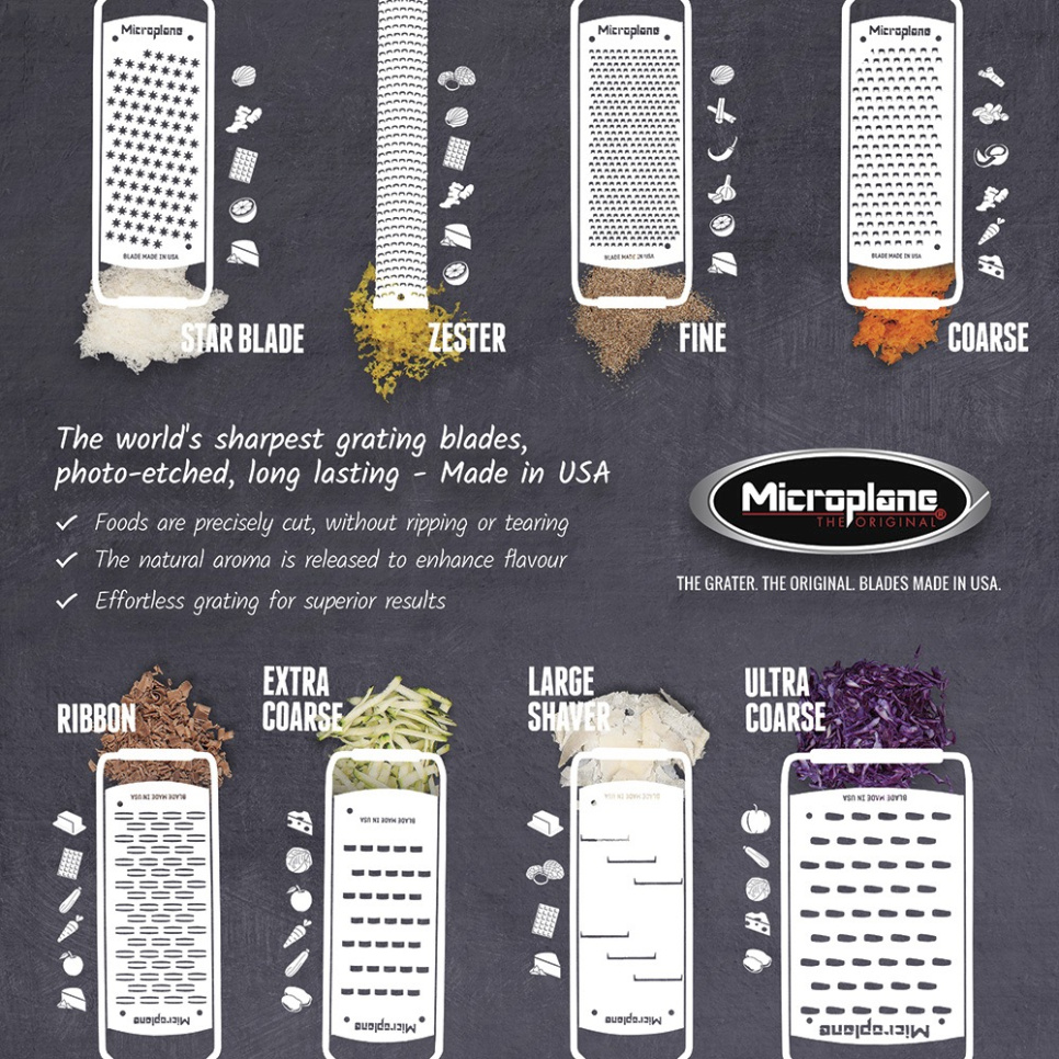 Rivjern, Master, med håndtak av valnøtt - Microplane Rivjern, Master, med håndtak av valnøtt - Microplane