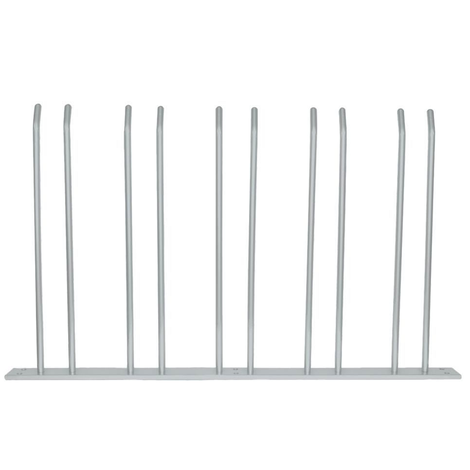 Glasshenger for veggmontering - sølv, 15 glass - Hippie de Luxe