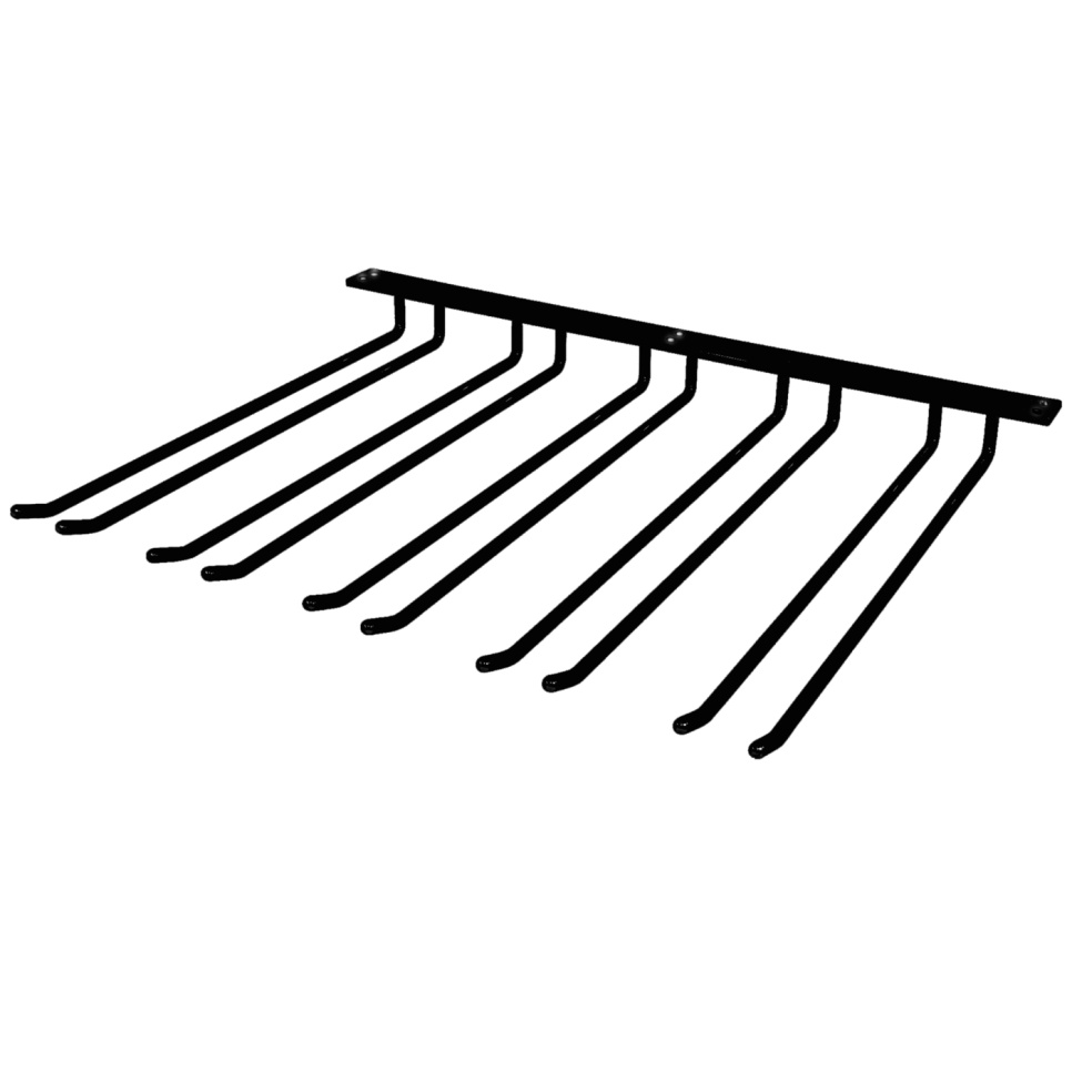 Glasshengere for veggmontering - sølv, 20 glass - Hippie de Luxe