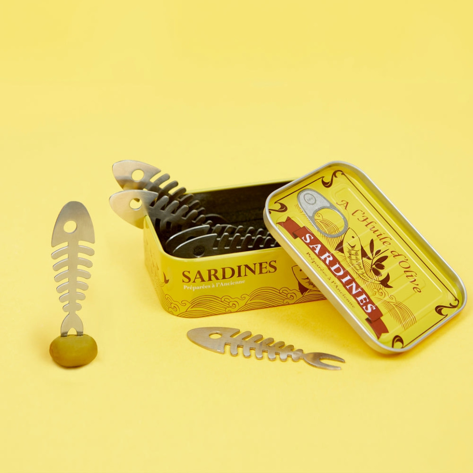 Snacksgafler, Sardiner, 6-pakning - Balvi