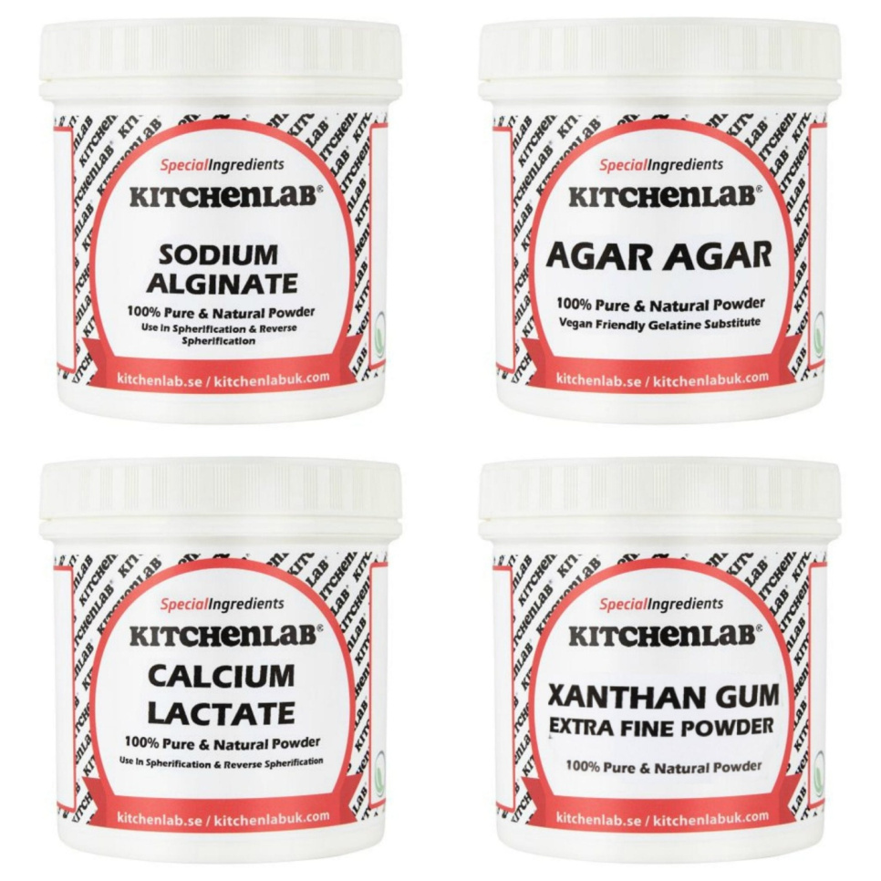 Molekylær gastronomi: Ingredienspakke - The Kitchen Lab i gruppen Matlaging / Molekylær matlaging / Startkit for molekylær gastronomi hos The Kitchen Lab (1429-12644)