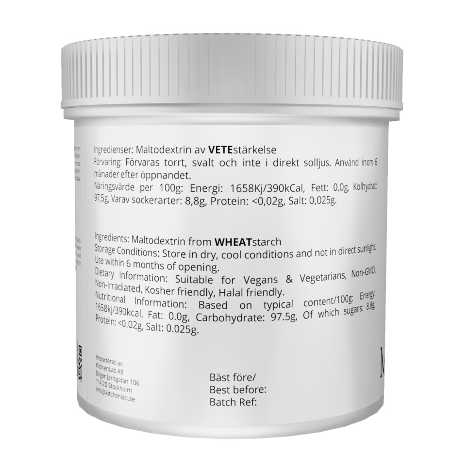 Maltodekstrin, 1000g - The Kitchen Lab Maltodekstrin, 1000g - The Kitchen Lab
