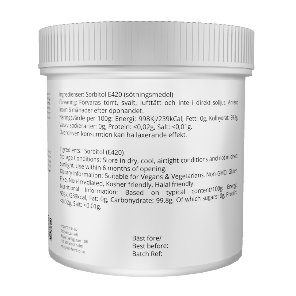 Sorbitol (E420) - The Kitchen Lab Sorbitol (E420) - The Kitchen Lab