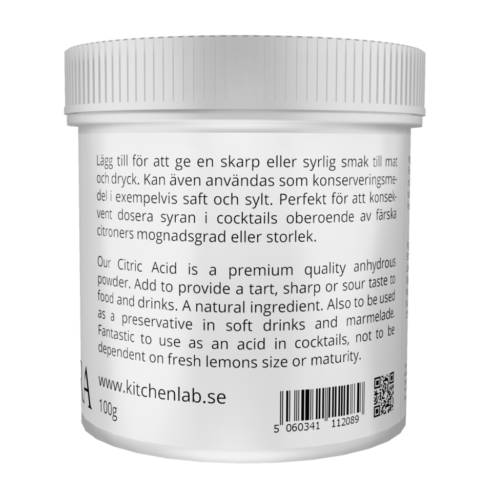 Sitronsyre (E330) - The Kitchen Lab Sitronsyre (E330) - The Kitchen Lab