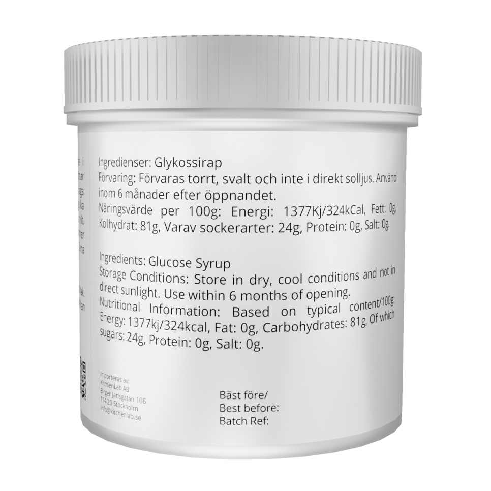 Glykosesirup - The Kitchen Lab - 1 kg Glykosesirup - The Kitchen Lab - 1 kg