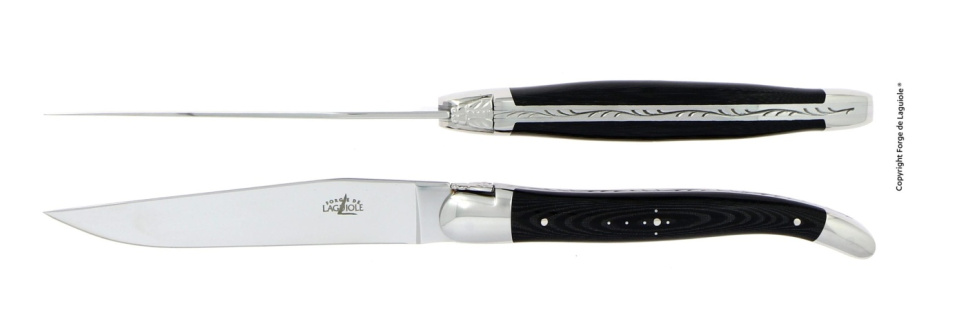 Kjøttkniv og gaffel, Sett 2 deler, Valnøtthåndtak i gruppen Borddekking / Bestikk / hos The Kitchen Lab (1446-13143)