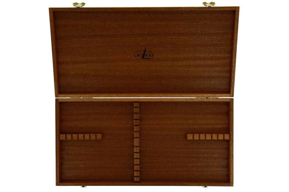 Oppbevaringsboks 05 for 24 bestikk, Sapele-tre - Forge de Laguiole Oppbevaringsboks 05 for 24 bestikk, Sapele-tre - Forge de Laguiole