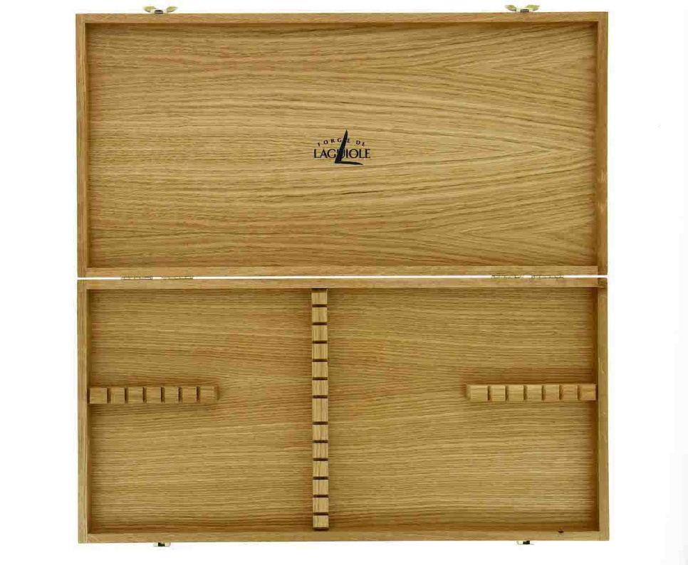 Bestikksett 03, Bright Horn håndtak, polert, Tradition - Forge de Laguiole