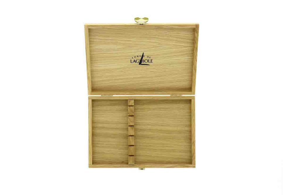 Oppbevaringsboks for 6 bestikk, eik - Forge de Laguiole i gruppen Borddekking / Bestikk / Oppbevaring av bestikk hos The Kitchen Lab (1446-32872)