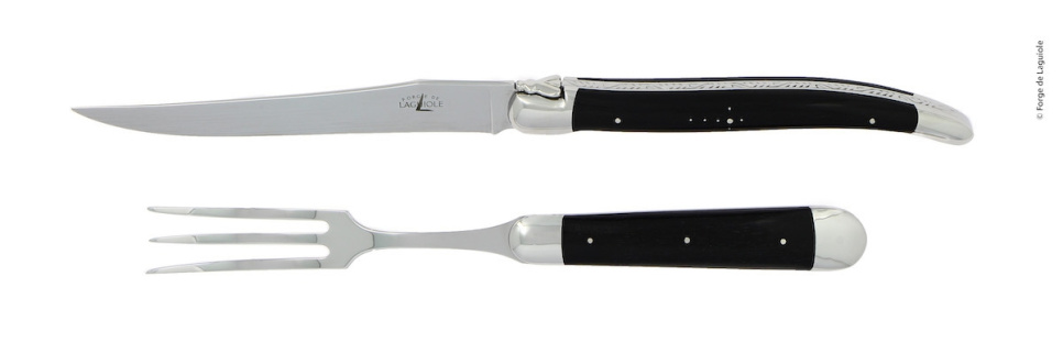 Utskjæringssett 17 cm, håndtak i ibenholt, polert, Tradition - Forge de Laguiole i gruppen Matlaging / Kjøkkenkniver / Trancherkniv hos The Kitchen Lab (1446-32946)