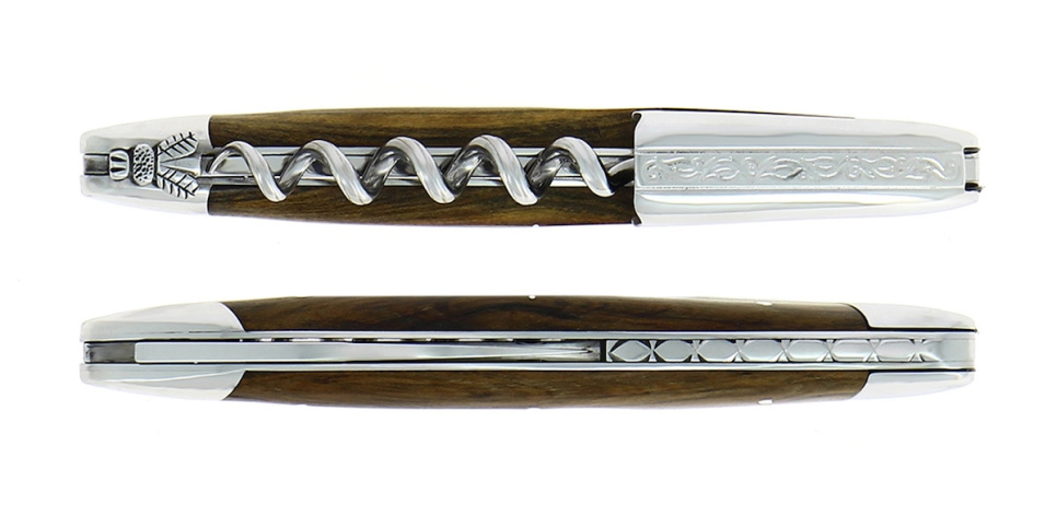 Sommelierkniv av Pistage, damascenert med dekor, Collection - Forge de Laguiole