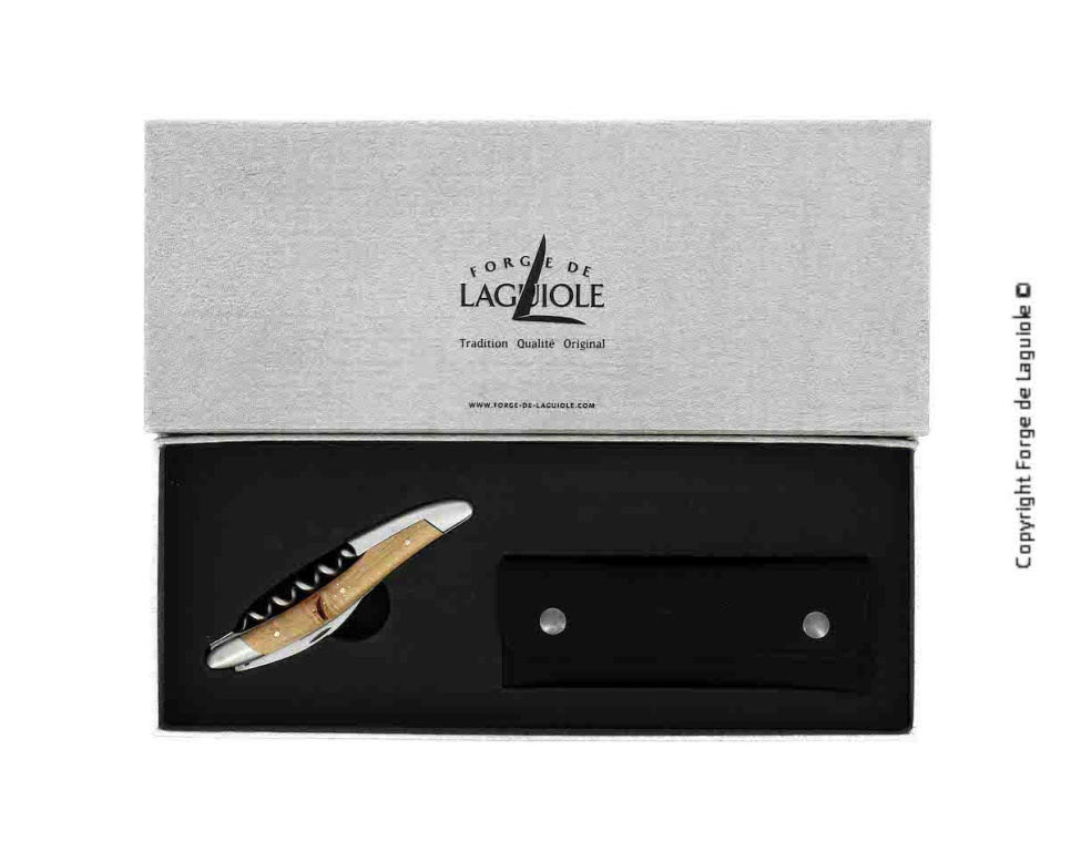 Sommelierkniv i tre fra Vines, damascenert med dekor, Collection - Forge de Laguiole i gruppen Bar og Vin / Tilbehør til vin / Kjøkkenkniver og Vinåpner hos The Kitchen Lab (1446-32975)
