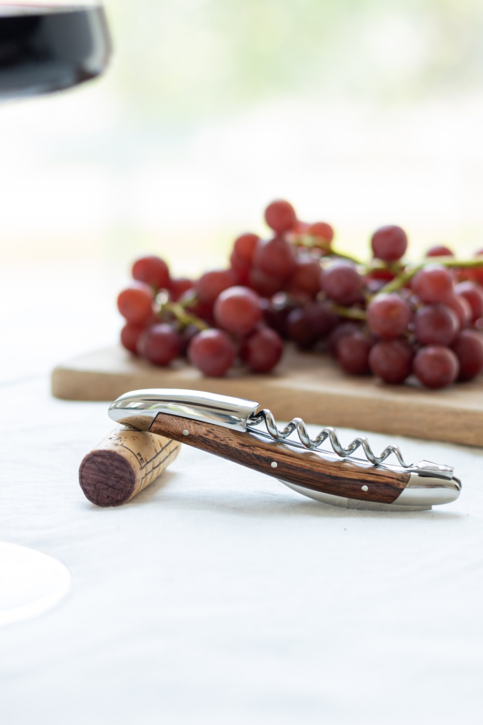 Sommelierkniv i vintre, polert, Tradition - Forge de Laguiole