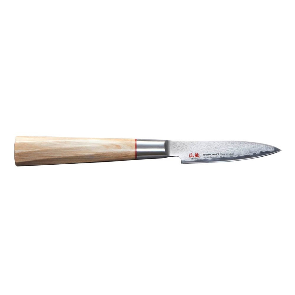 Petty, liten skallkniv, 8 cm - Suncraft Swirl i gruppen Matlaging / Kjøkkenkniver / Allsidige kniver hos The Kitchen Lab (1450-25156)