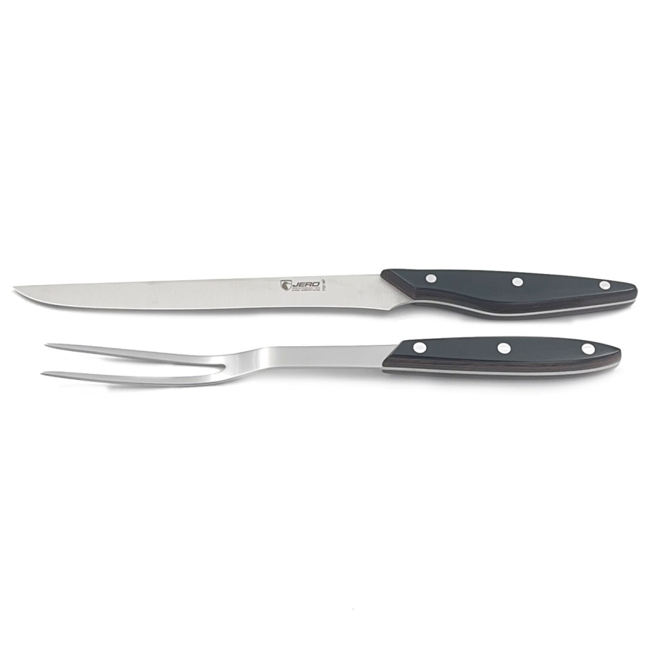 Utskjæringssett med gaffel og kniv - Jero i gruppen Matlaging / Kjøkkenkniver / Trancherkniv hos The Kitchen Lab (1450-28337)