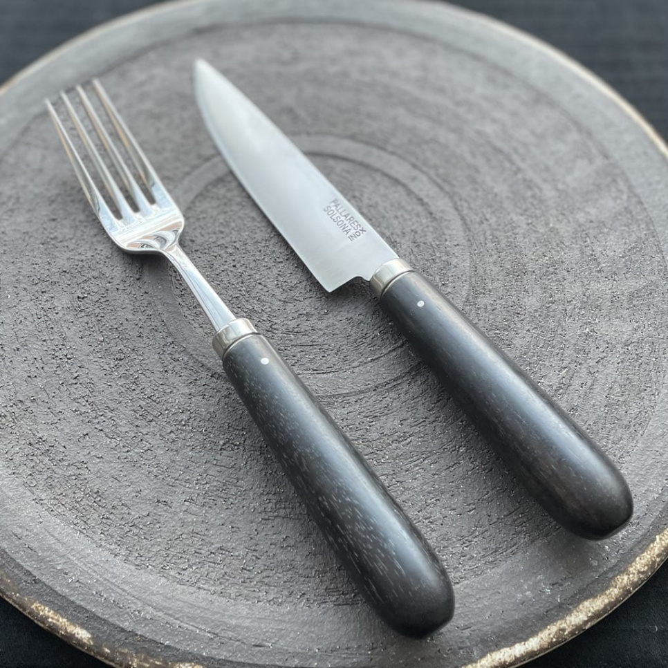 Kniv og gaffel, Ebony - Pallarès i gruppen Borddekking / Bestikk / Bestikksett hos The Kitchen Lab (1451-25218)