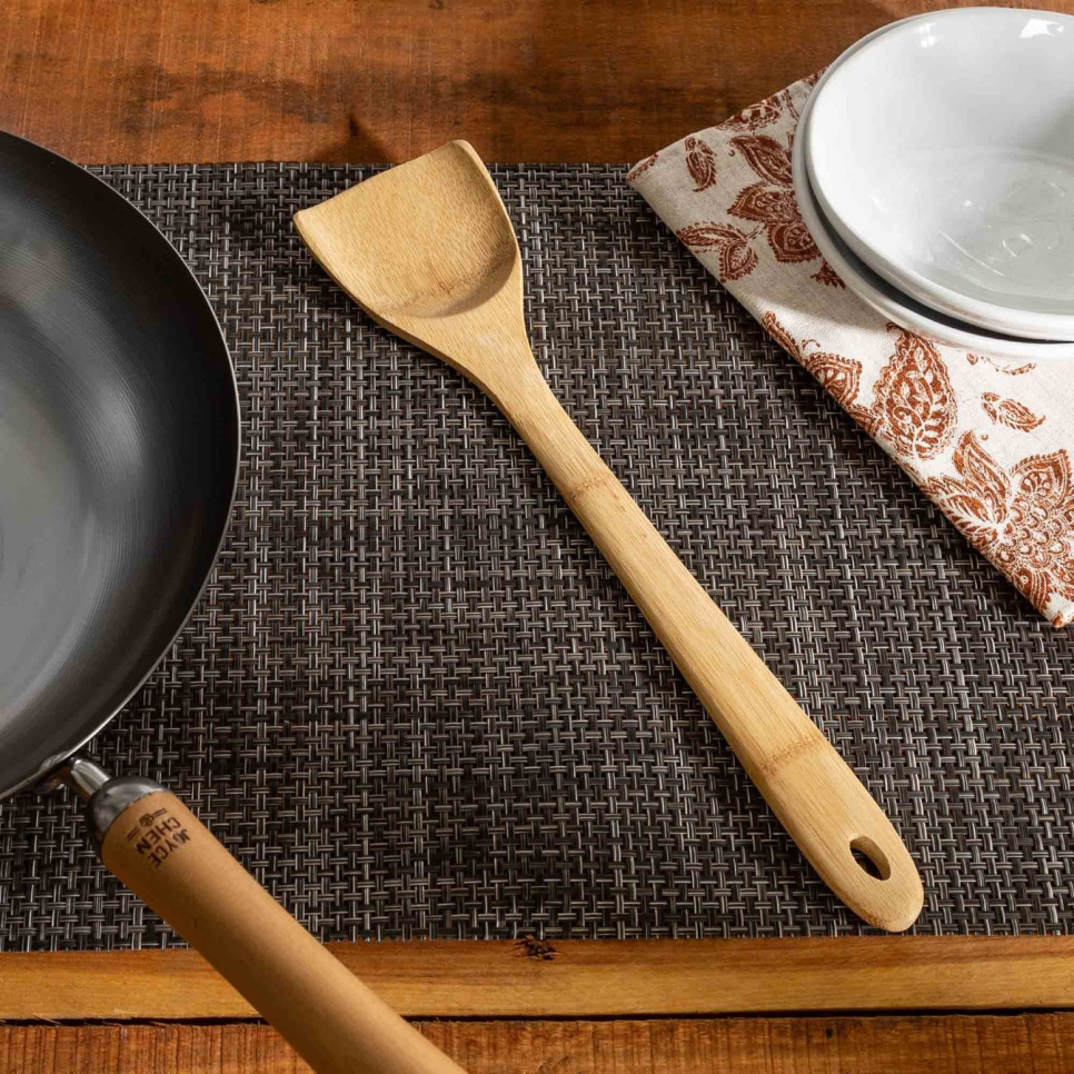 Stir-fryspatel i polert bambus, 35 cm - Joyce Chen