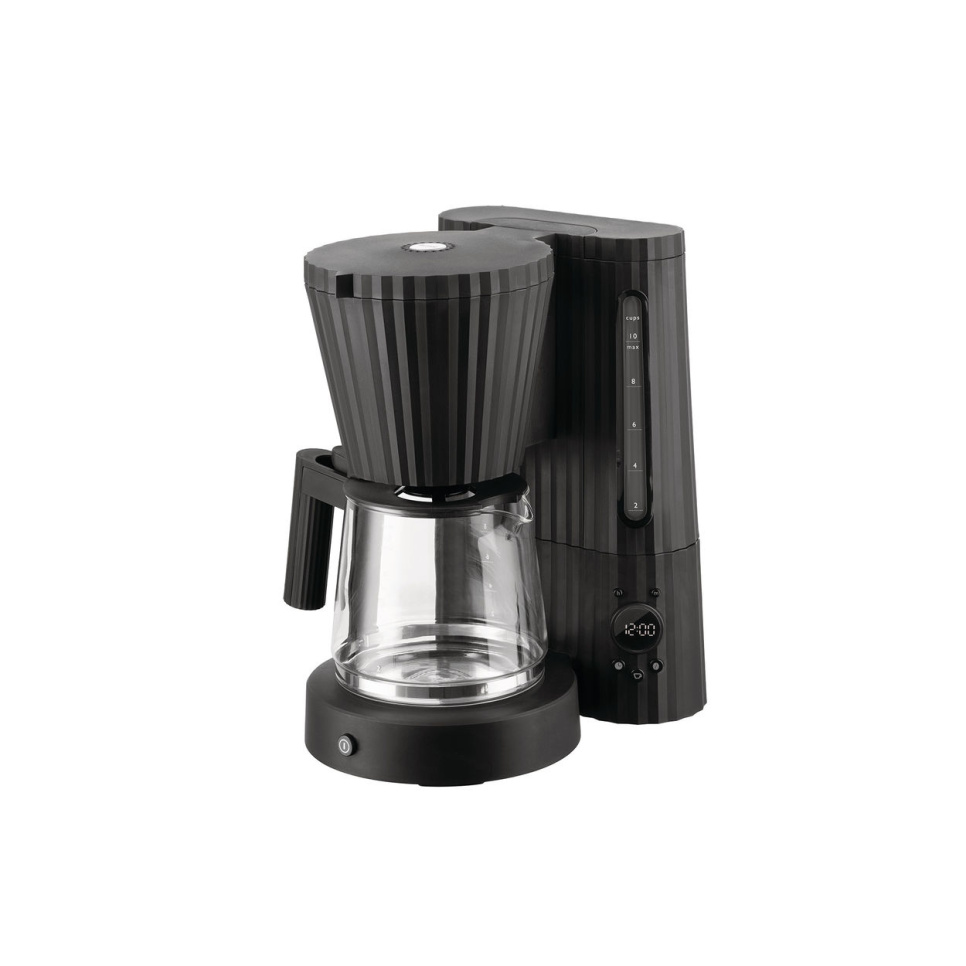 Kaffetrakter, Plissé - Alessi - Svart i gruppen Te og kaffe / Brygg kaffe / Kaffetrakter hos The Kitchen Lab (1466-29533)