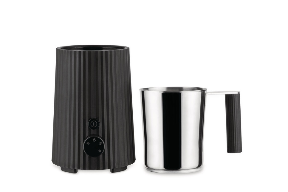 Melkeskummer, Plissé, svart - Alessi i gruppen Te og kaffe / Kaffetilbehør / Melkeskummer hos The Kitchen Lab (1466-31428)