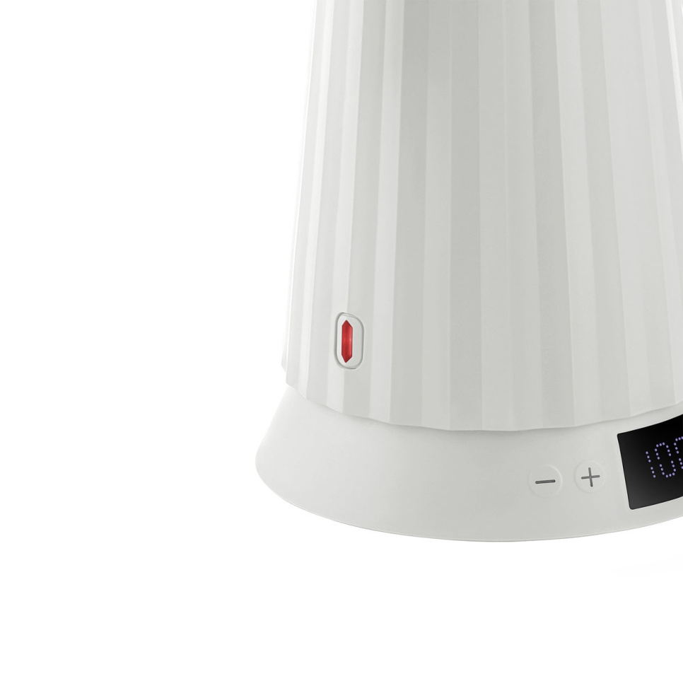 Vannkoker med temperaturkontroll, Plissé, Hvit - Alessi