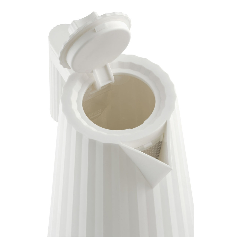 Vannkoker med temperaturkontroll, Plissé, Hvit - Alessi