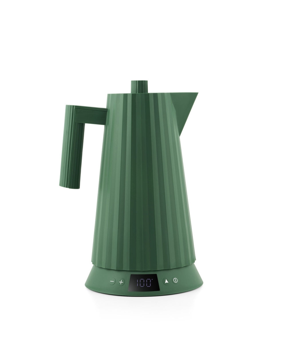 Vannkoker med temperaturkontroll, Plissé, Grønn - Alessi i gruppen Kjøkkenapparater. / Varme & Koke / Vannkoker hos The Kitchen Lab (1466-31446)