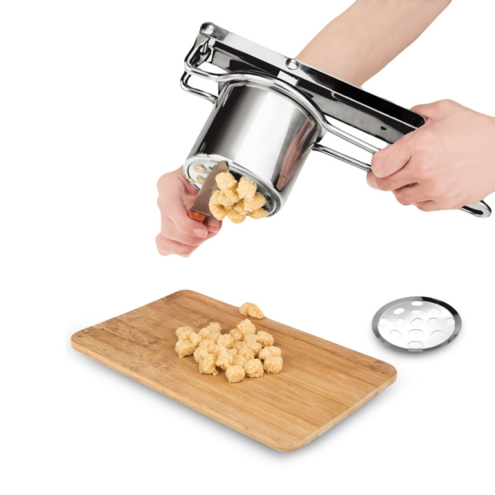 Potetpresse med fire innsatser - iGenietti Potetpresse med fire innsatser - iGenietti