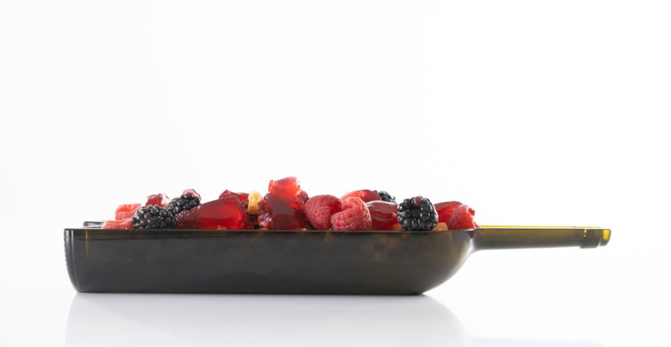 Tallerken, Bordeauxflaske, 6 stk. - 100% Chef