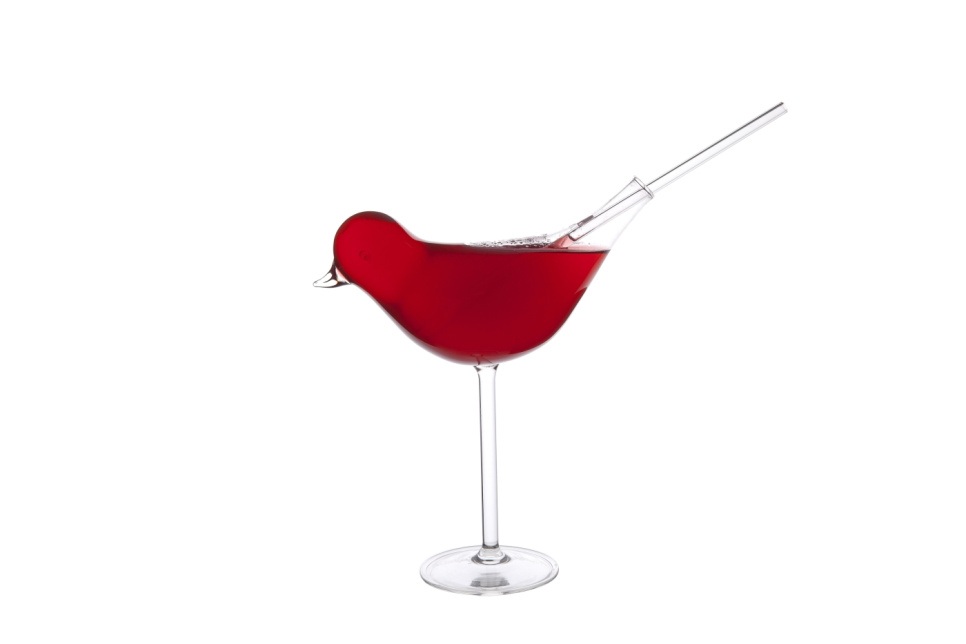 Cocktailglass, fugl, Drink Like A Bird - 100 % kokk Cocktailglass, fugl, Drink Like A Bird - 100 % kokk