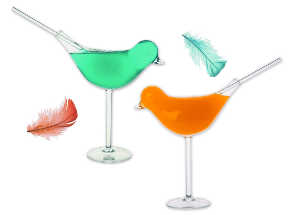 Cocktailglass, fugl, Drink Like A Bird - 100 % kokk Cocktailglass, fugl, Drink Like A Bird - 100 % kokk