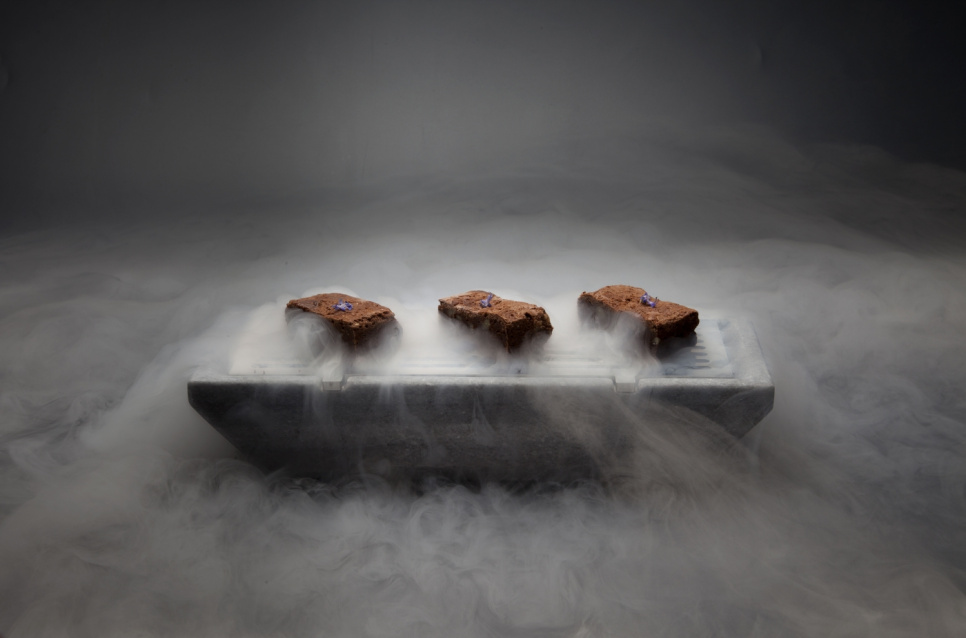 Isgrill for servering med flytende nitrogen eller kullsyreholdig is - 100% Chef