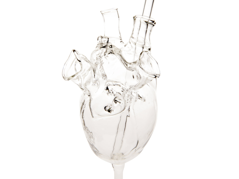 Cocktailglass, anatomisk hjerte - 100% Chef Cocktailglass, anatomisk hjerte - 100% Chef