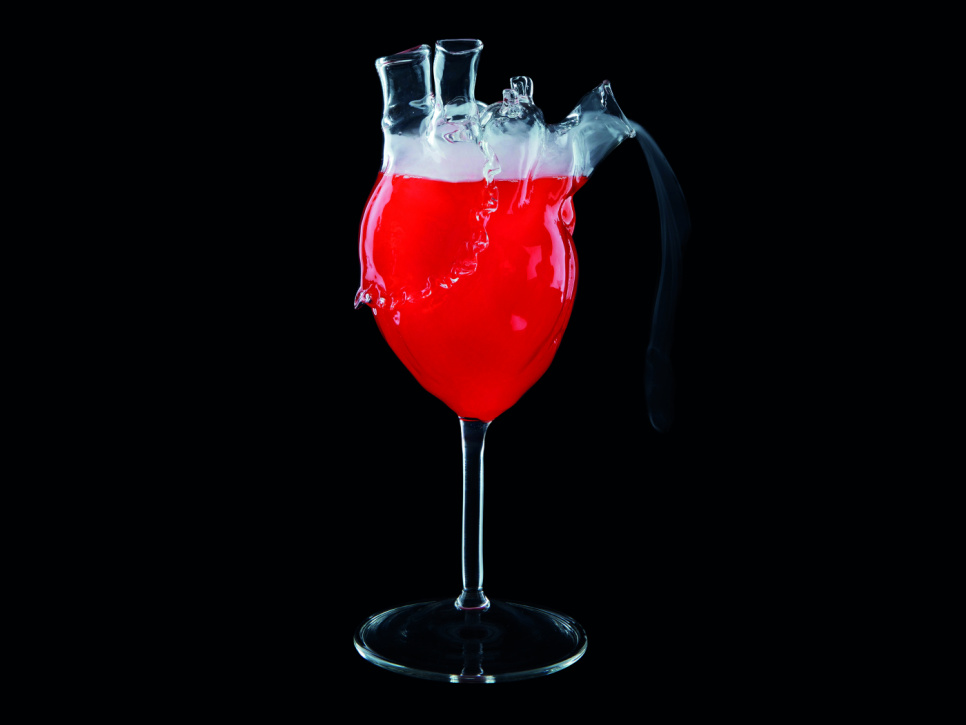 Cocktailglass, anatomisk hjerte - 100% Chef Cocktailglass, anatomisk hjerte - 100% Chef