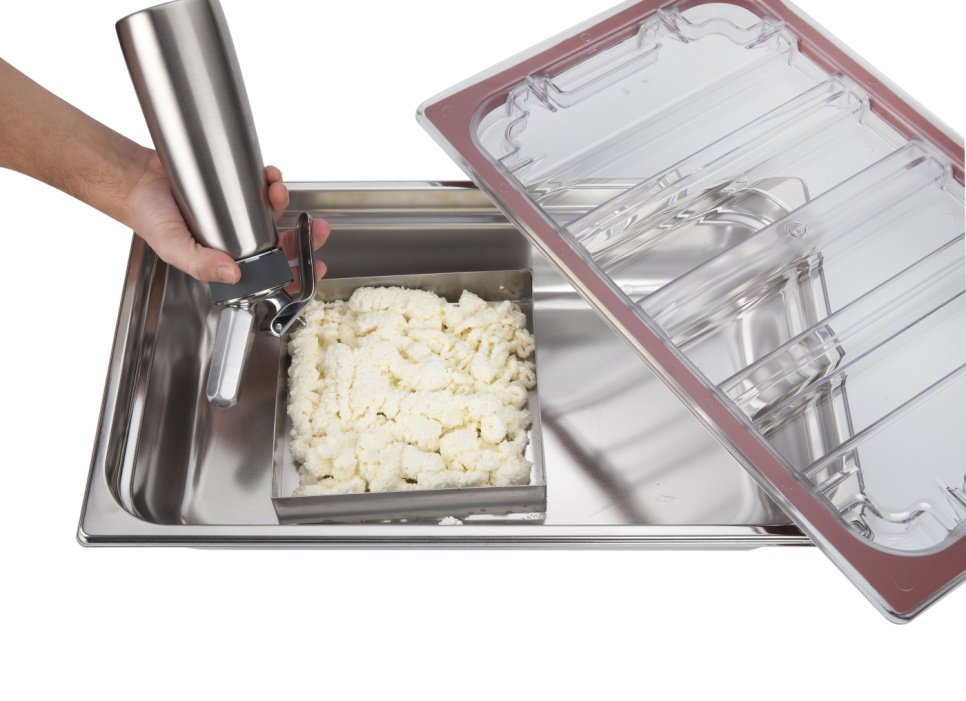 BrickVac, hermetisk lokk med vakuumventil for kantine - 100% Chef BrickVac, hermetisk lokk med vakuumventil for kantine - 100% Chef