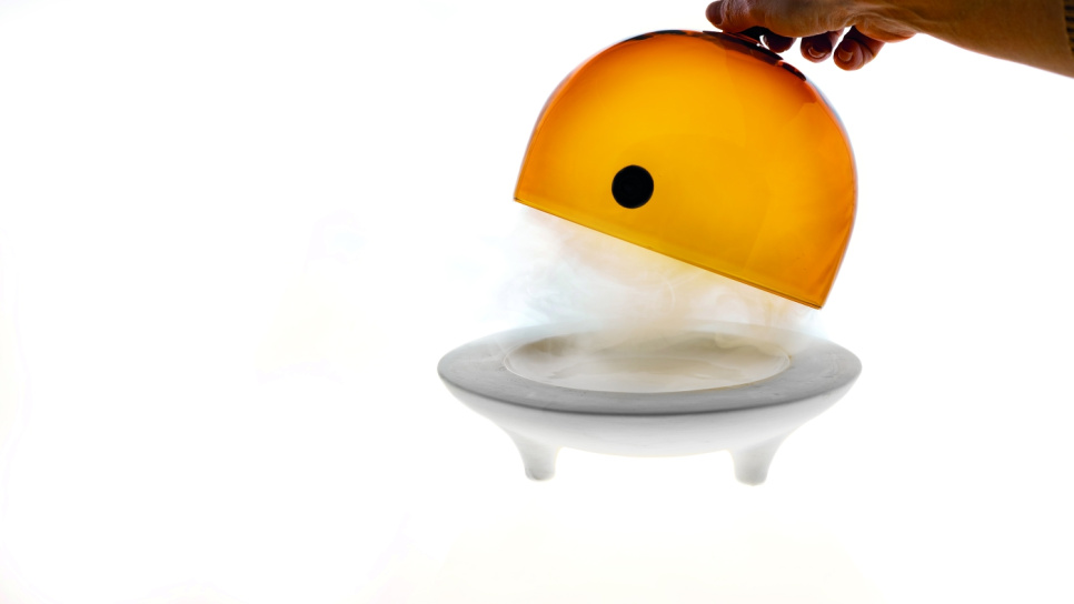 Glassklokke til røykpistol ø18 cm, Amber - 100% Chef Glassklokke til røykpistol ø18 cm, Amber - 100% Chef