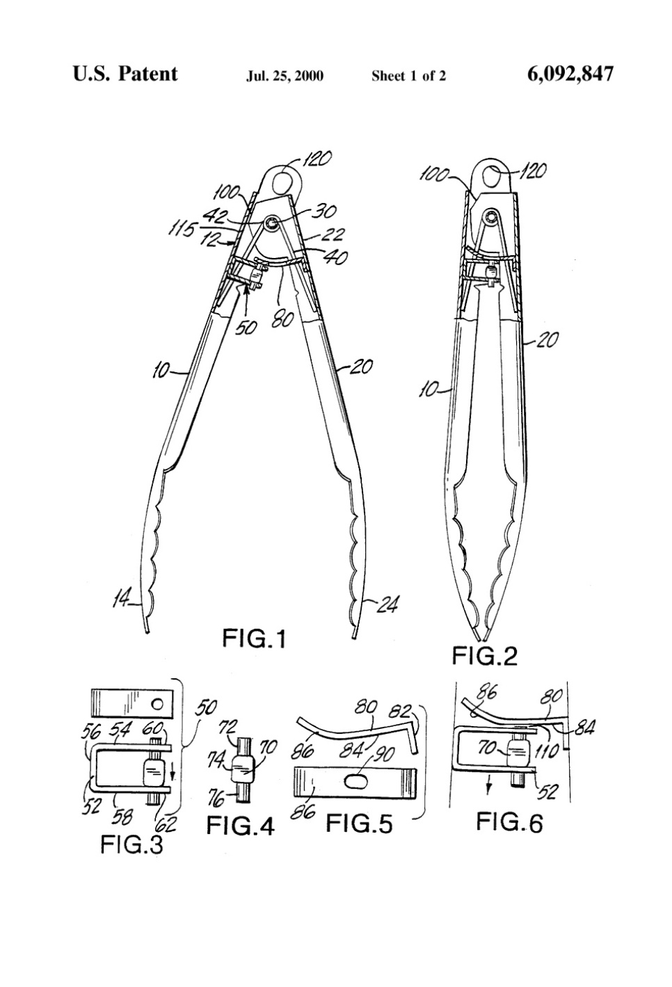 Låsbar kjøkkentang - Rösle