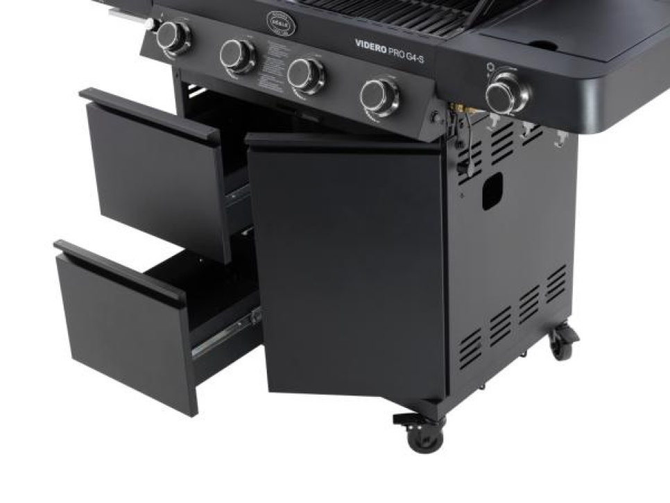 Videro Pro G4-S Vario+ gassgrill, 20500 W - Rösle
