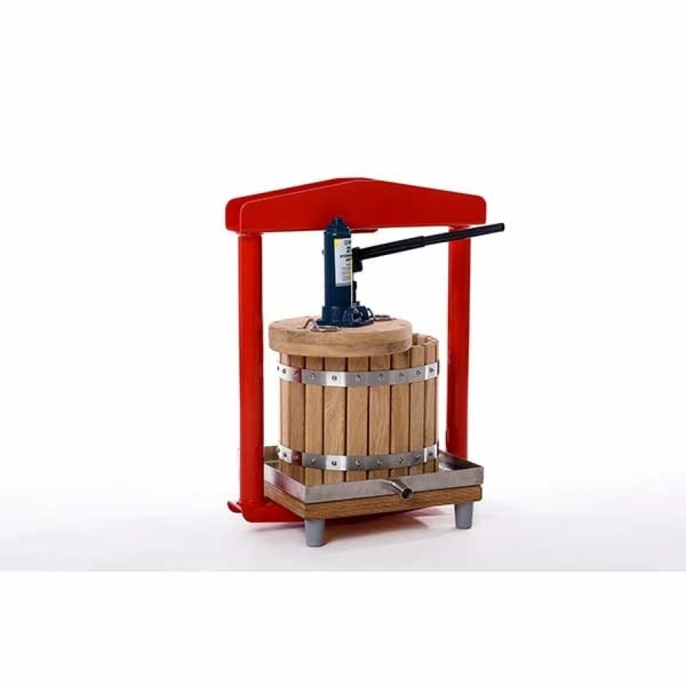 Hydraulisk fruktpresse, eik, 12 L - Apple press i gruppen Kjøkkenapparater. / Juicepresser og juicemaskiner / Fruktpresser hos The Kitchen Lab (1557-24569)