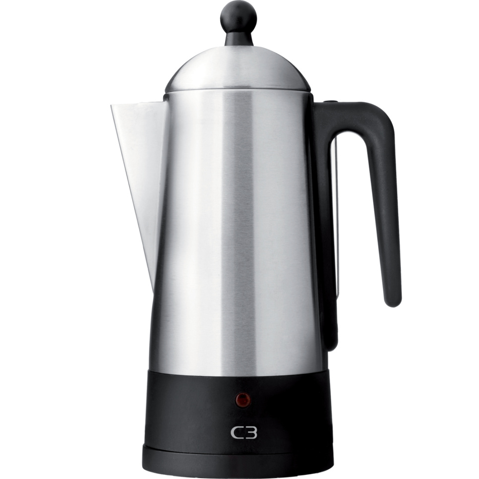 Perkolator, Børstet Rustfritt Stål, 10 Kopper – C3 i gruppen Te og kaffe / Brygg kaffe / Kaffetrakter hos The Kitchen Lab (1576-31135)