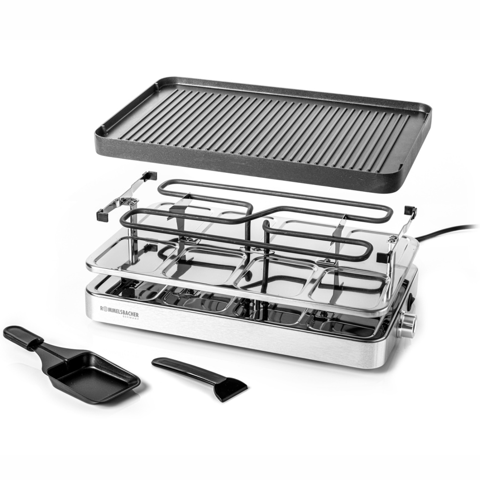 Raclettegrill, 8st spatlar, 37 x 23cm - Rommelsbacher Raclettegrill, 8st spatlar, 37 x 23cm - Rommelsbacher