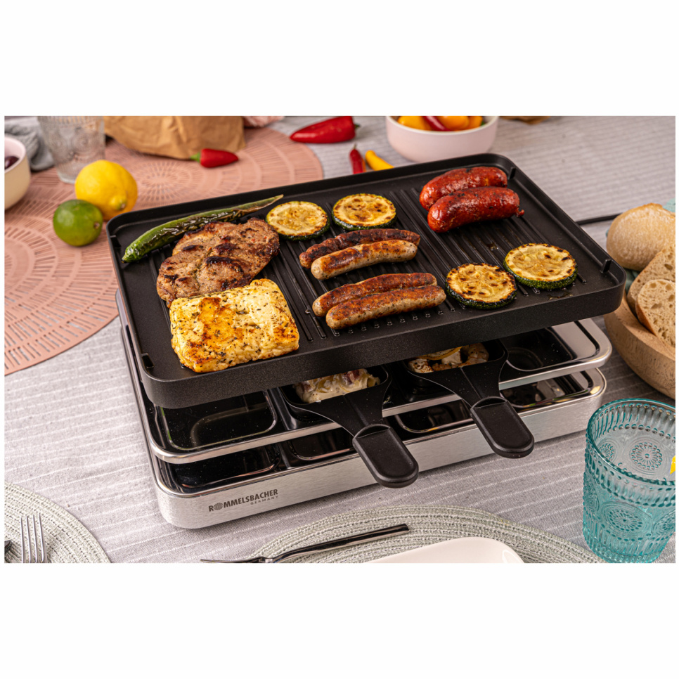 Raclettegrill, 8st spatlar, 37 x 23cm - Rommelsbacher Raclettegrill, 8st spatlar, 37 x 23cm - Rommelsbacher