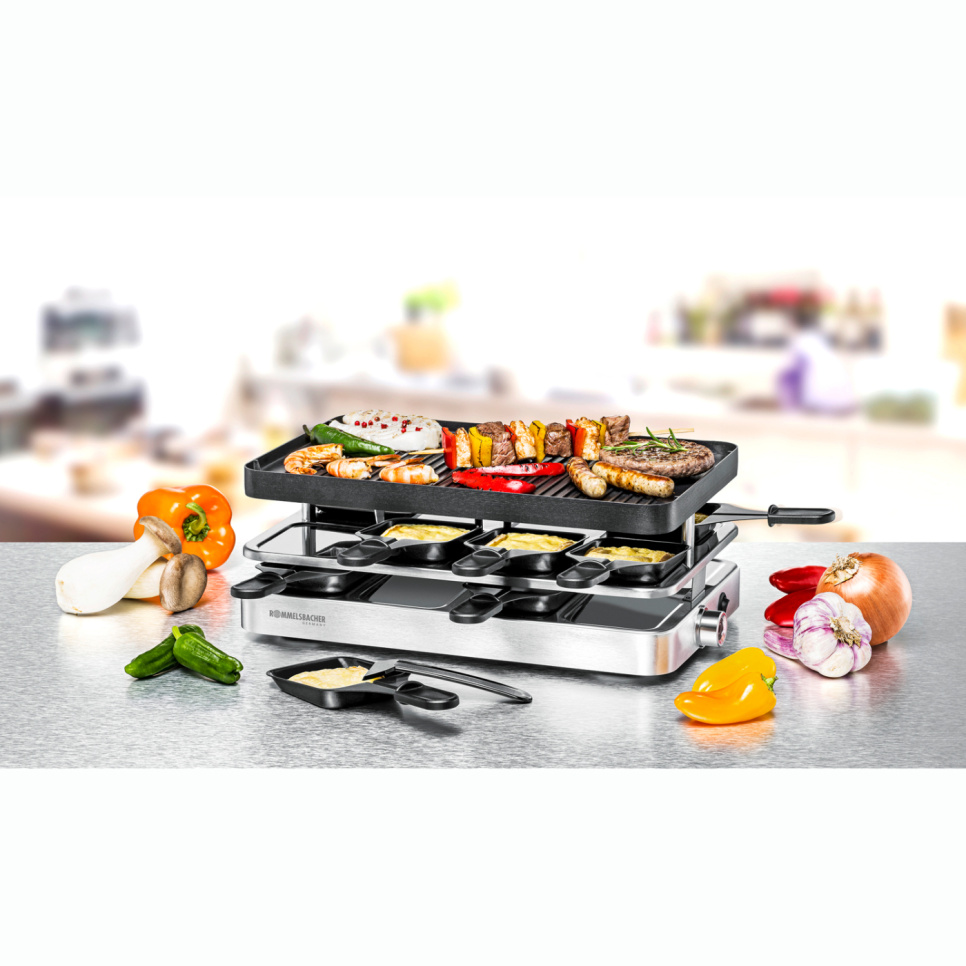 Raclettegrill, 8st spatlar, 37 x 23cm - Rommelsbacher Raclettegrill, 8st spatlar, 37 x 23cm - Rommelsbacher