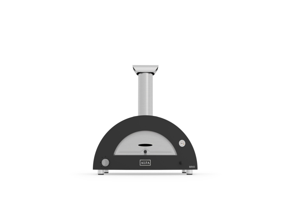 Brio, Pizzaovn, Gass- og Vedfyrt, Sort - Alfa Forni