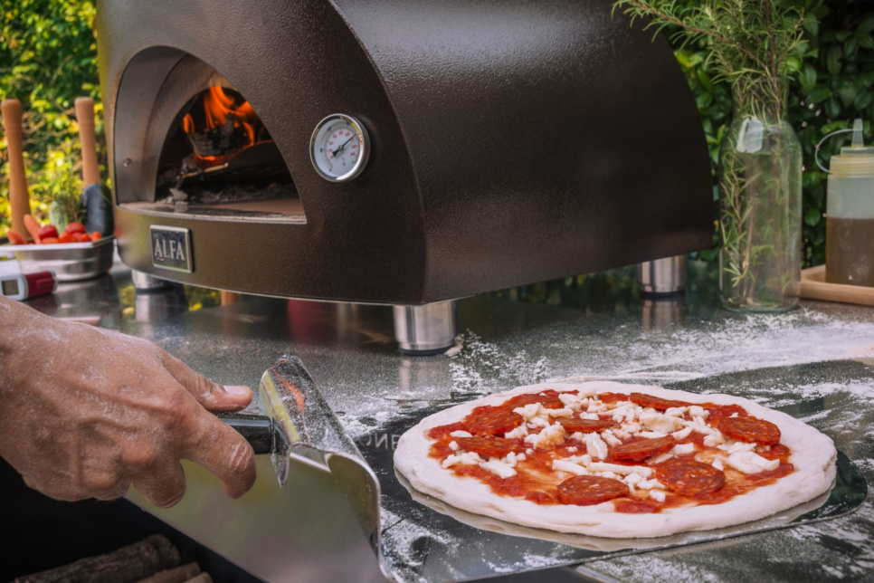 Pizzaovn Nano, Vedfyrt, Kobberfarget - Alfa Forni