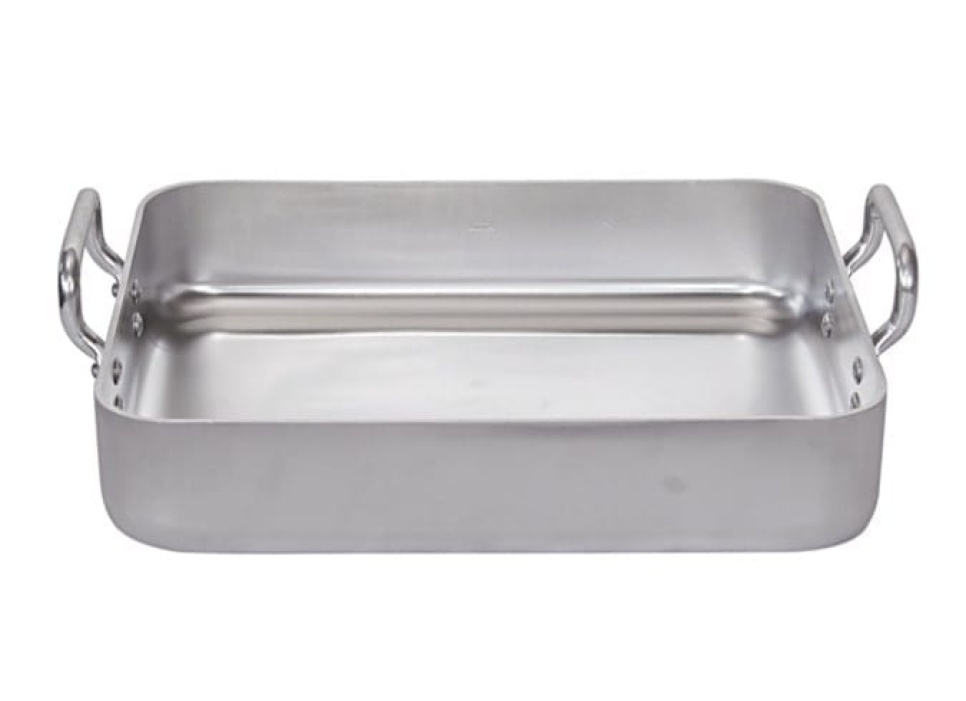 Bakebrett i ekstra tykk (4 mm) aluminium, 40x32x9 cm - de Buyer i gruppen Matlaging / Former og Kantiner / Former til ovn hos The Kitchen Lab (1602-13221)