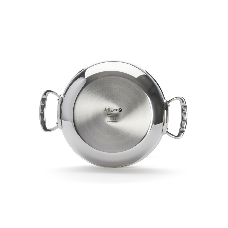 Lav stekt lapskaus med lokk og avrundede kanter, 28 cm, affinitet - de Buyer Lav stekt lapskaus med lokk og avrundede kanter, 28 cm, affinitet - de Buyer