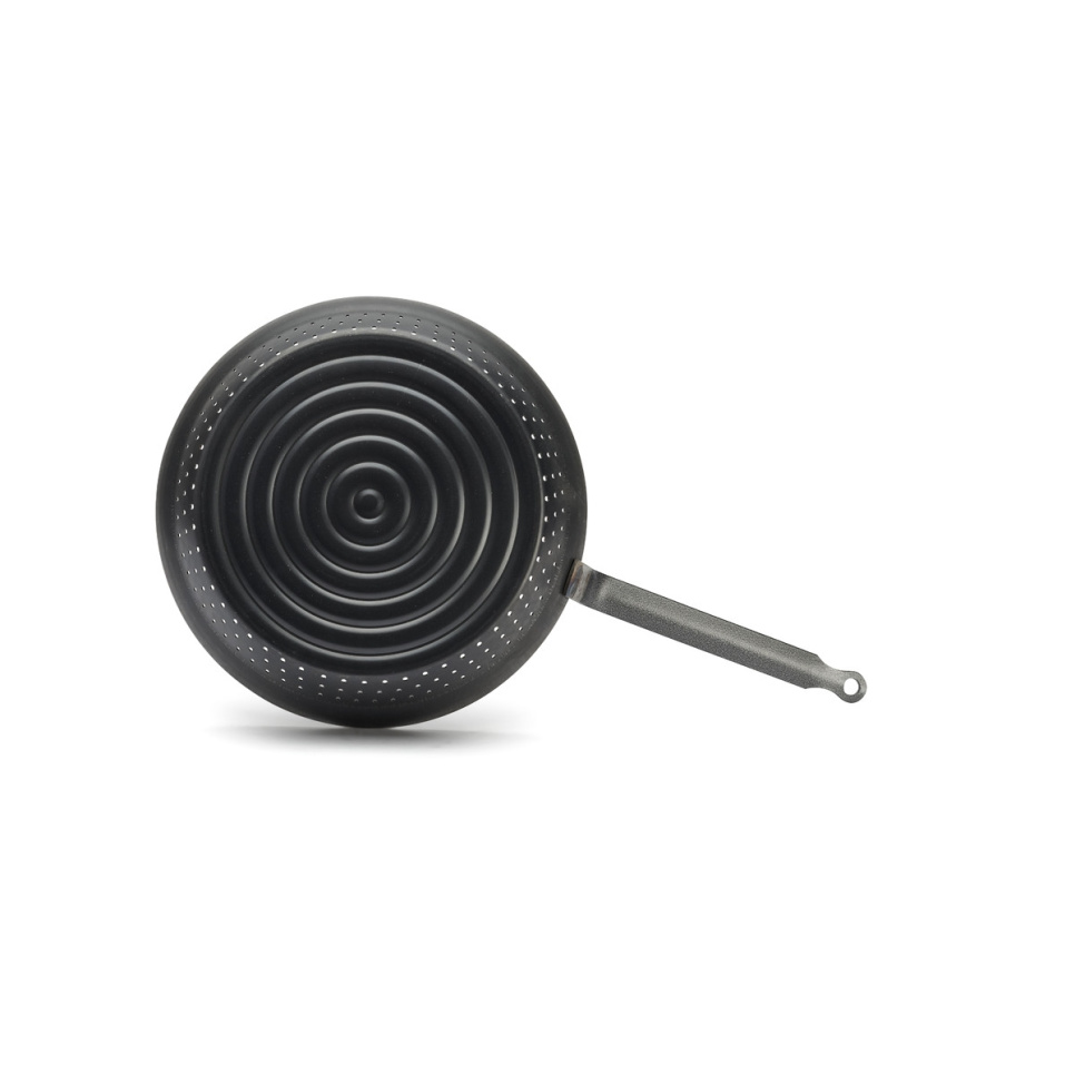 Kastanje kjele med sideblow, 28 cm - de Buyer Kastanje kjele med sideblow, 28 cm - de Buyer